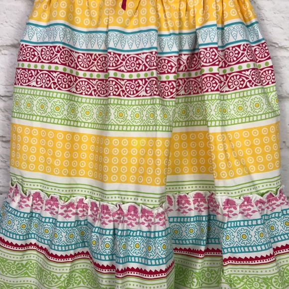 Blueberi Boulevard Paisley Striped Summer Dress 6X - Picture 5 of 8